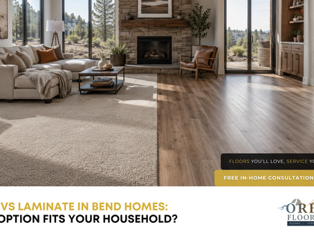 carpet vs laminate flooring comparison Bend OR home