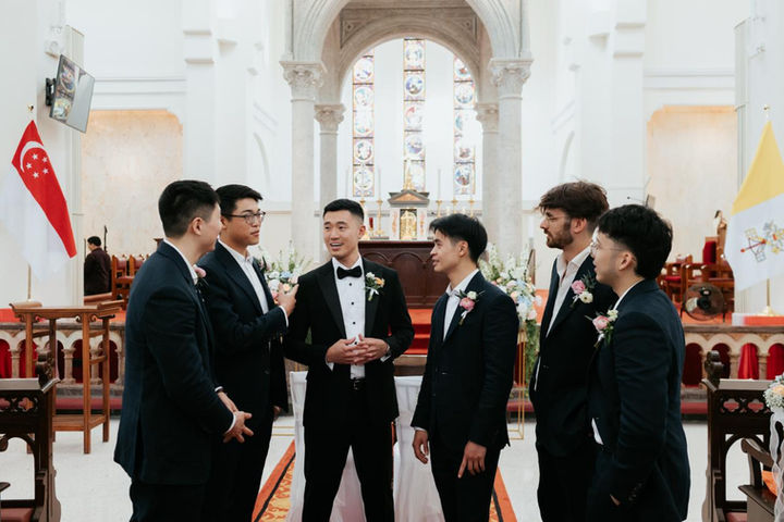 tailored suits groomsmen singapore