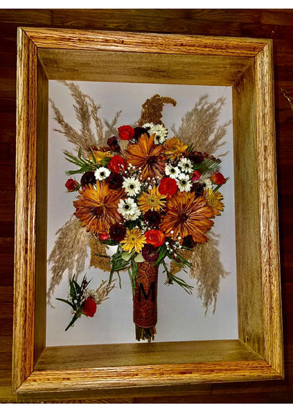 preserved flower bouquet autumn