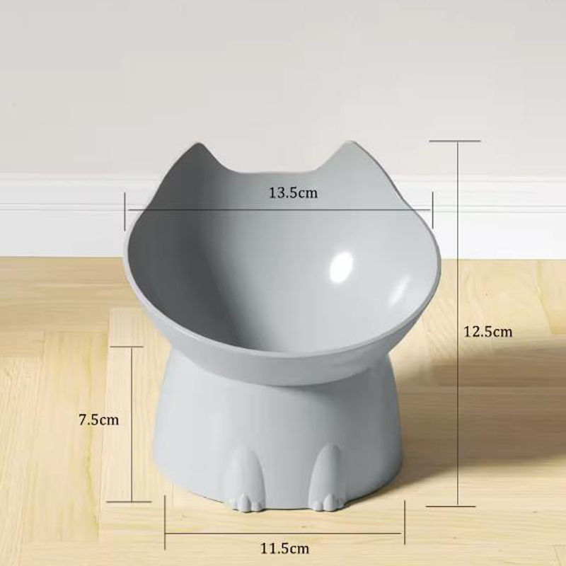 Thumbnail: New cat bowl with long ears and high feet bowl with cat and dog neck protection 