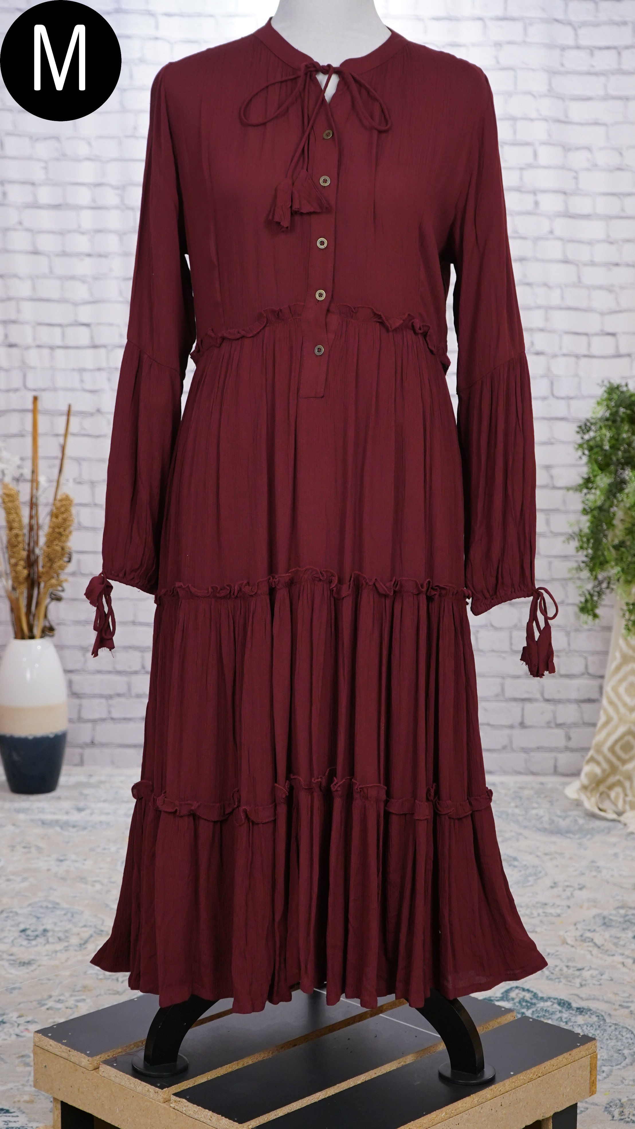 Maroon Indo-Western Dress