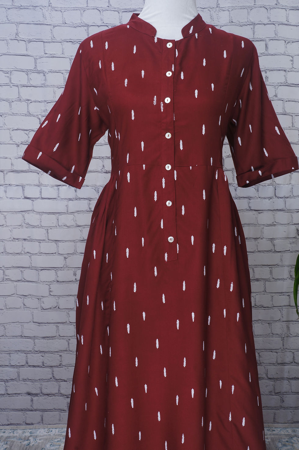 Thumbnail: Maroon Ethnic Indian Women Kurti Bollywood Indian Women Wedding Party