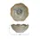 Thumbnail: Stoneware Flower Shaped Bowl | Reactive Glaze