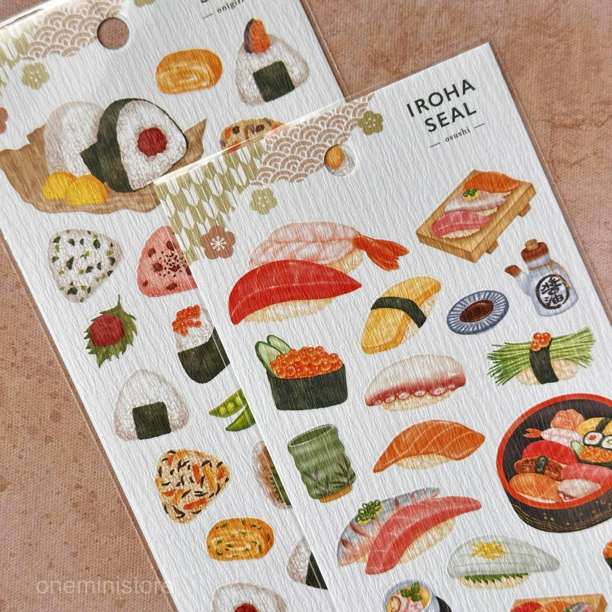 Mind Wave Iroha Seal Stickers - Japanese Food & Sushi