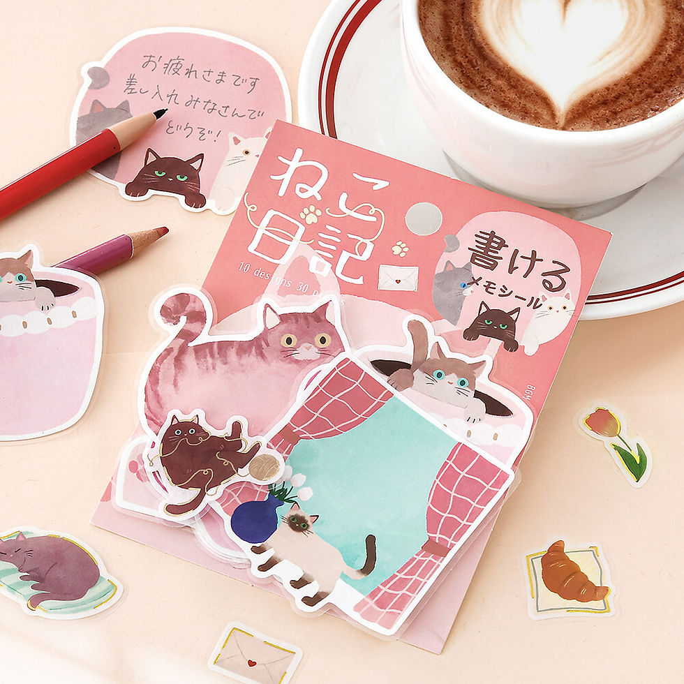 Thumbnail: BGM Memo Stickers - Cat Diary