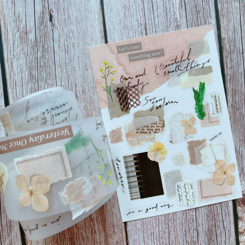 Shiwu Studio Collage 09 Matte PET Tape | oneministore