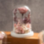 Thumbnail: Preserved Rose and Flowers Glass Dome (L)