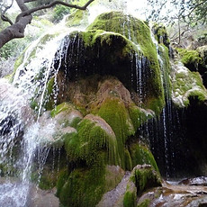Les cascades de Saint Maurin, tuf, travertins