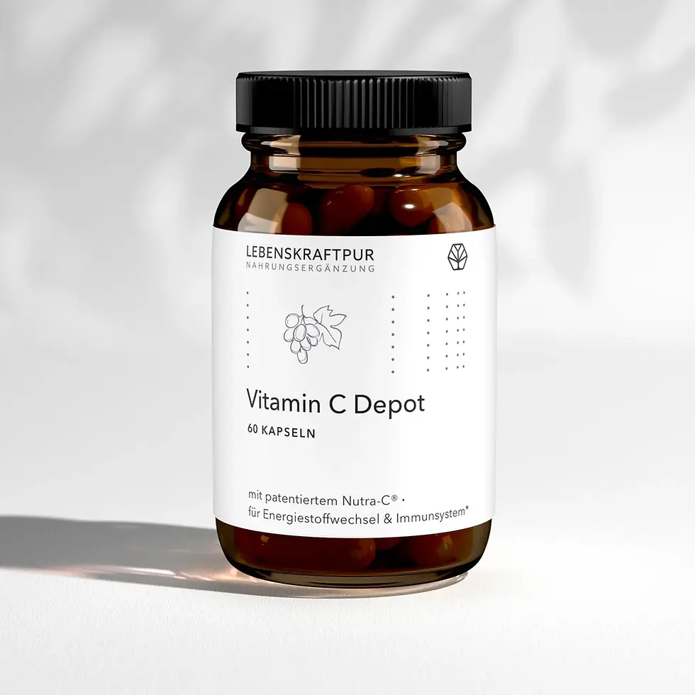 Vitamin C Kapseln im Braunglas
