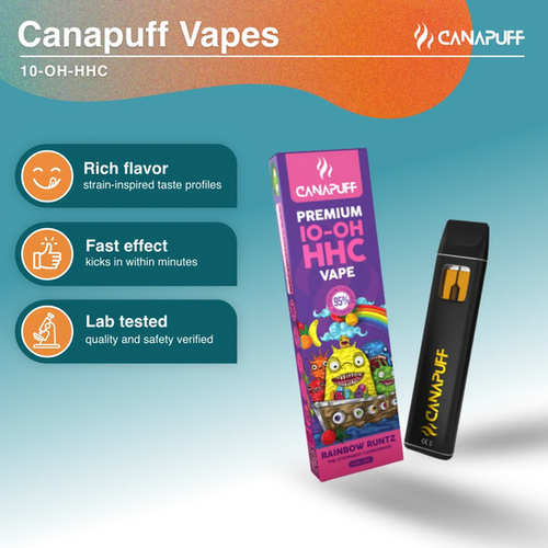 10-OH-HHC Vape Rainbow Runtz 95% 1ml | Flash Back