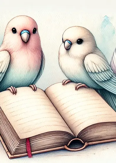 lovebirds note lily penna