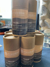 Vegan, all-natural, unscented, aluminum-free deodorant.