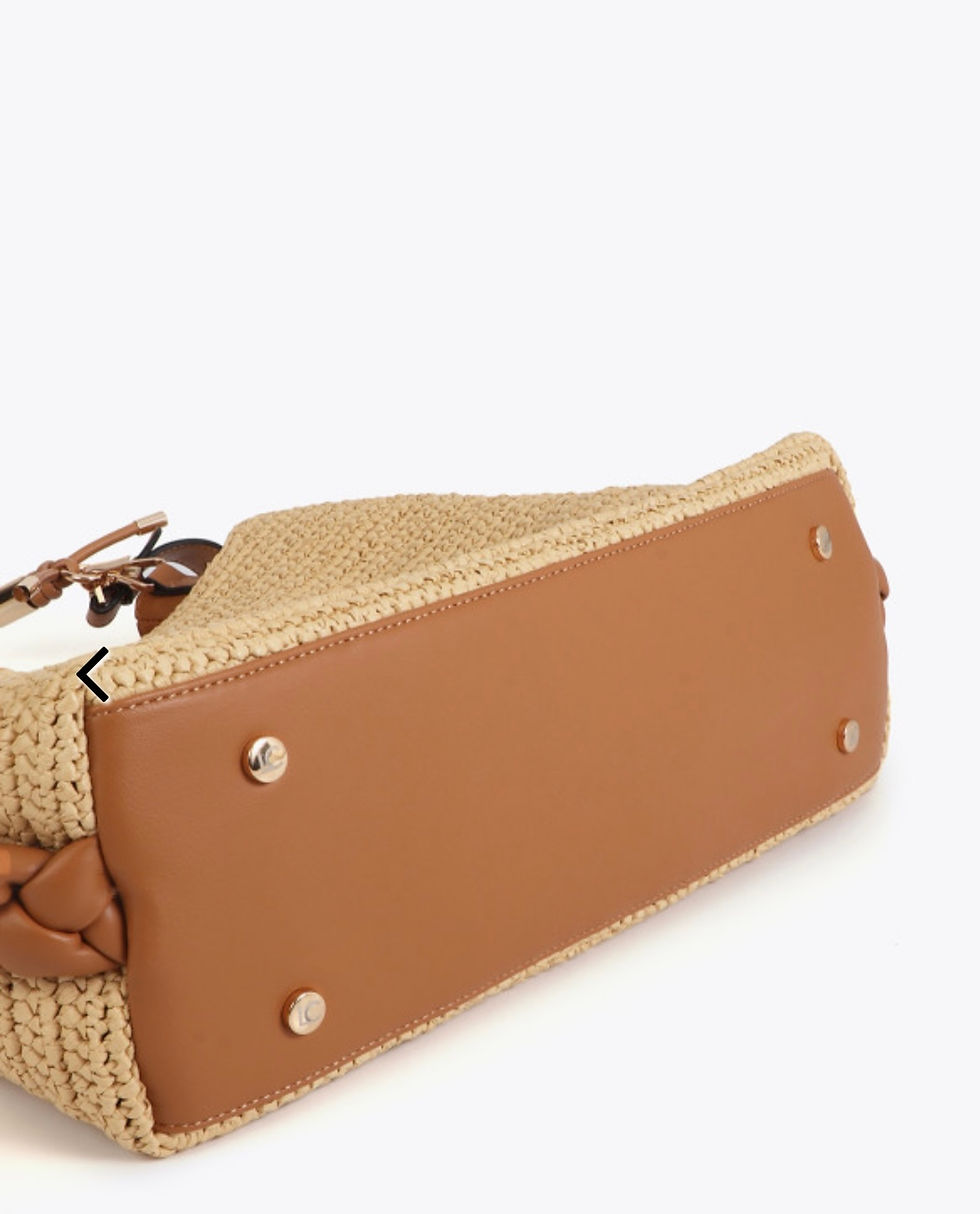 Miniatura: BOLSO SHOPPER LOLA CASADEMUNT 1981 EFECTO RAFIA  