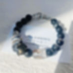 Deep Calls to Deep strength bracelet, lava stone & galaxy agate, Still & Known