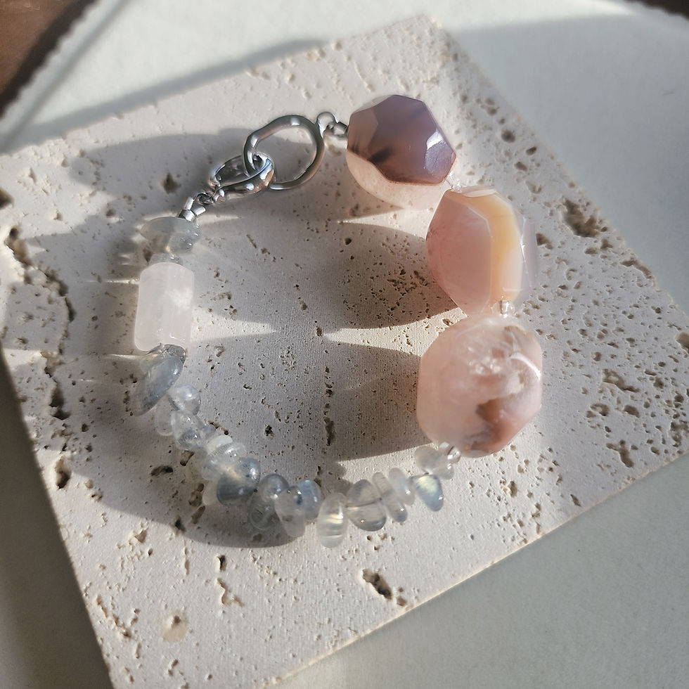 Gentle gemstone bracelet for stress and anxiety