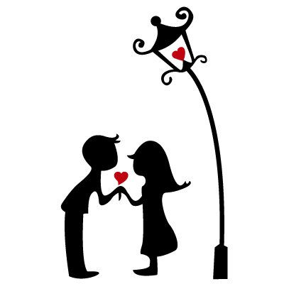 Miniatura: Vinilo Decorativo Pareja Enamorada (Dekoadhesivo)