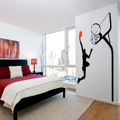 Miniatura: Vinilo Decorativo Cancha De Baloncesto DK