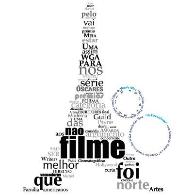 Miniatura: Vinilo Decorativo Torre Eiffel En Palabras