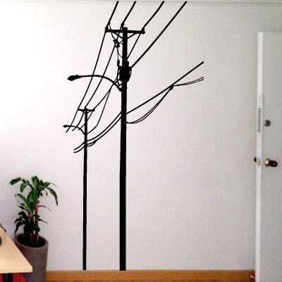 Miniatura: Vinilo Decorativo Postes De Luz (Dekoadhesivo)