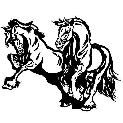 Miniatura: Vinilo Decorativo Caballos Indomables Dekoadhesivo