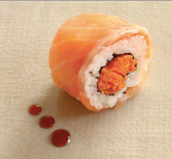 Sushi salmon gravlax