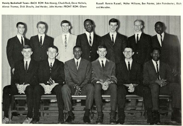 1968 State Champions team picture from yearbook, c. 1967.
