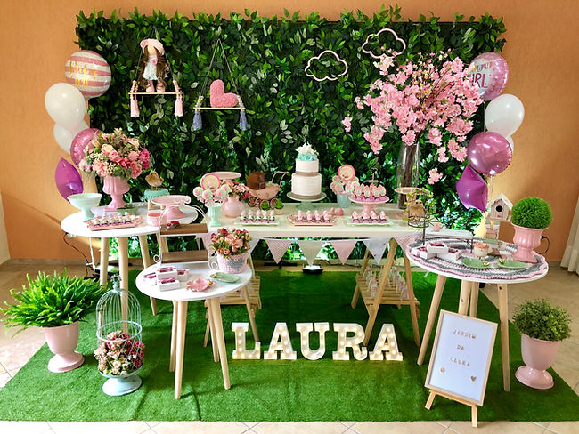 Decoração Festa Infantil - Tema Jardim - Curitifestas Locações e Decorações