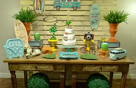 Wallpaper Decoracao Festa Tema Praia Tema Surf Vivian Rozendo Locacoes Desktop Wallpaper Free