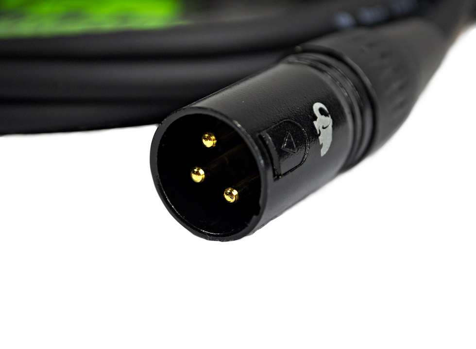 Thumbnail: Coiled Mammoth MAM LINES M3 3ft XLR to XLR microphone cable designed for low handling noise and durability