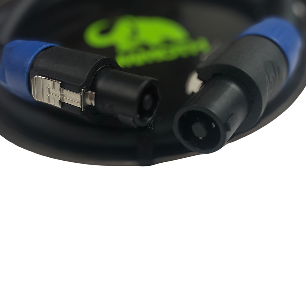 Thumbnail: Thick gauge 30ft speaker cable showing double shielding for electromagnetic interference protection