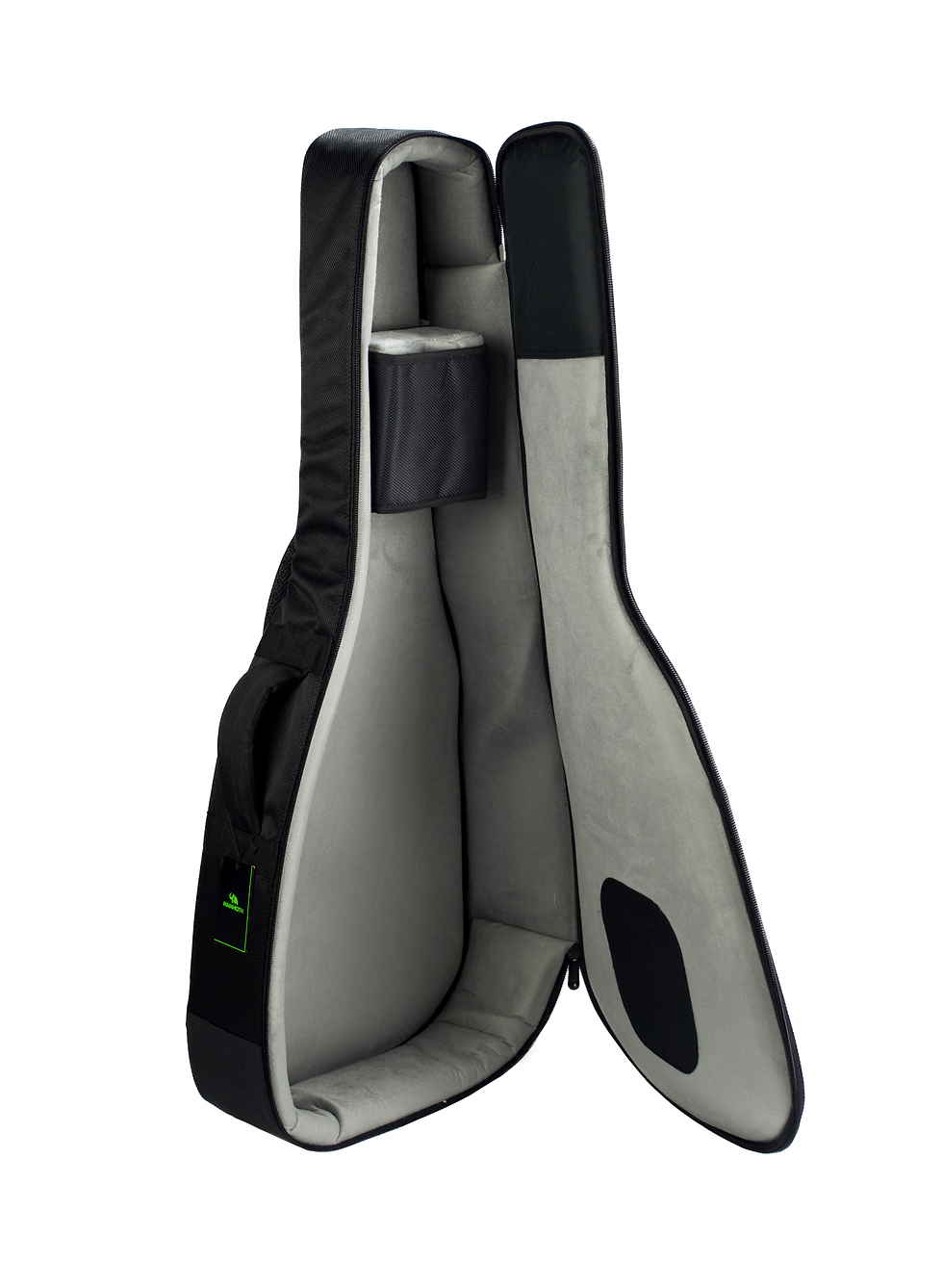 Thumbnail: Soft premium internal lining protecting the acoustic guitar inside Mammoth WoolyW gigbag