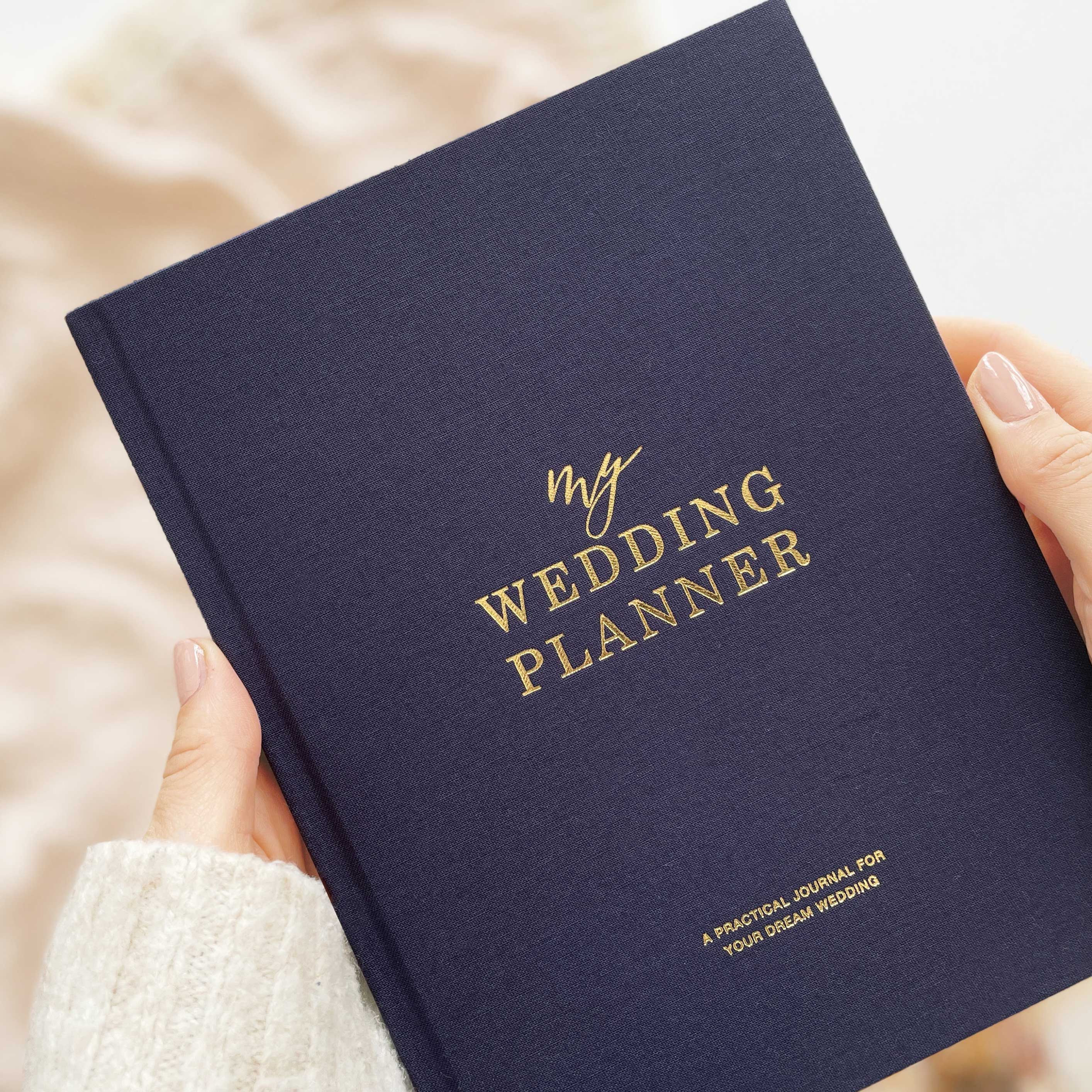 New - Luxury Wedding Navy Planner Book
