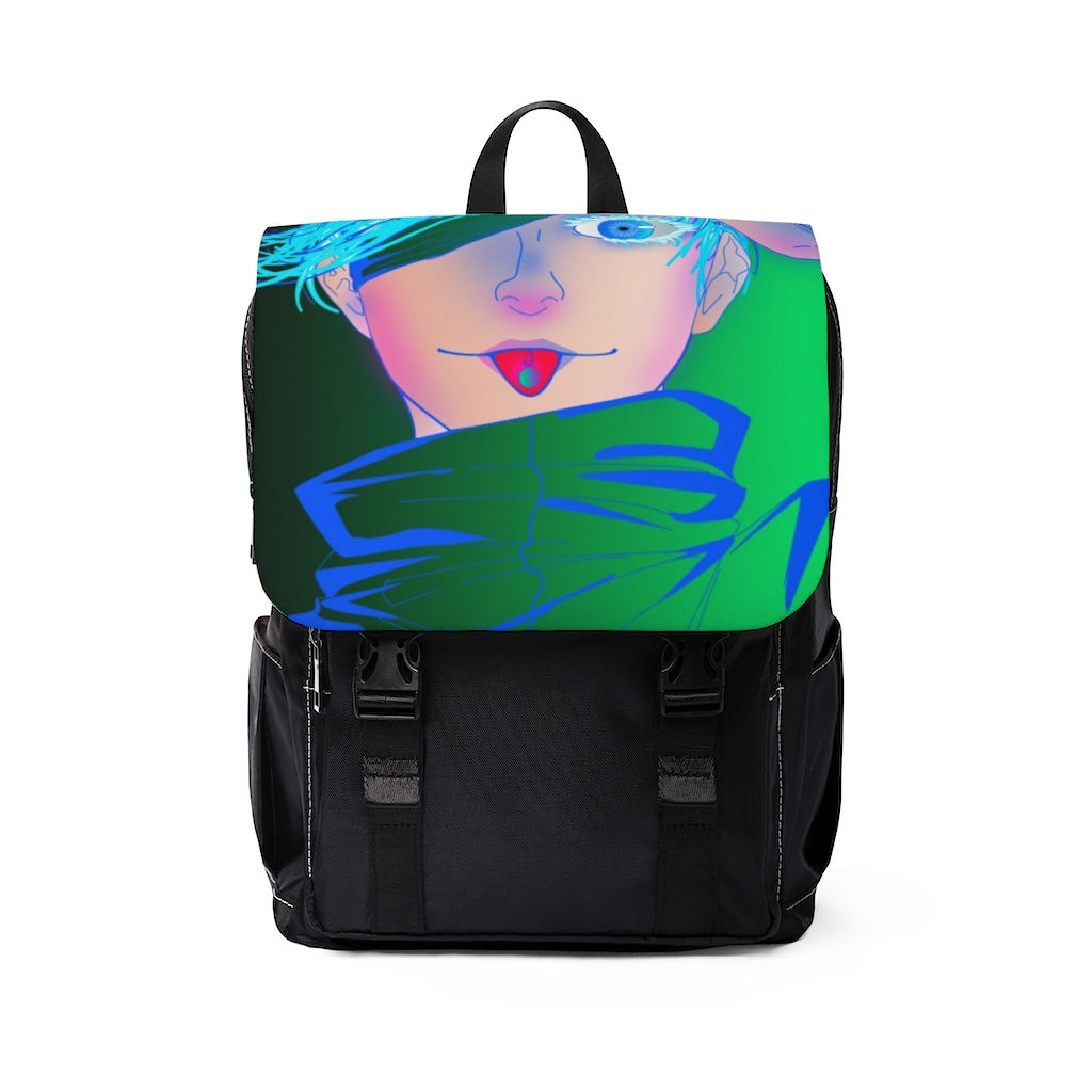 Gojo fan art Unisex Casual Shoulder Backpack