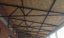 широкая крыша на балкон