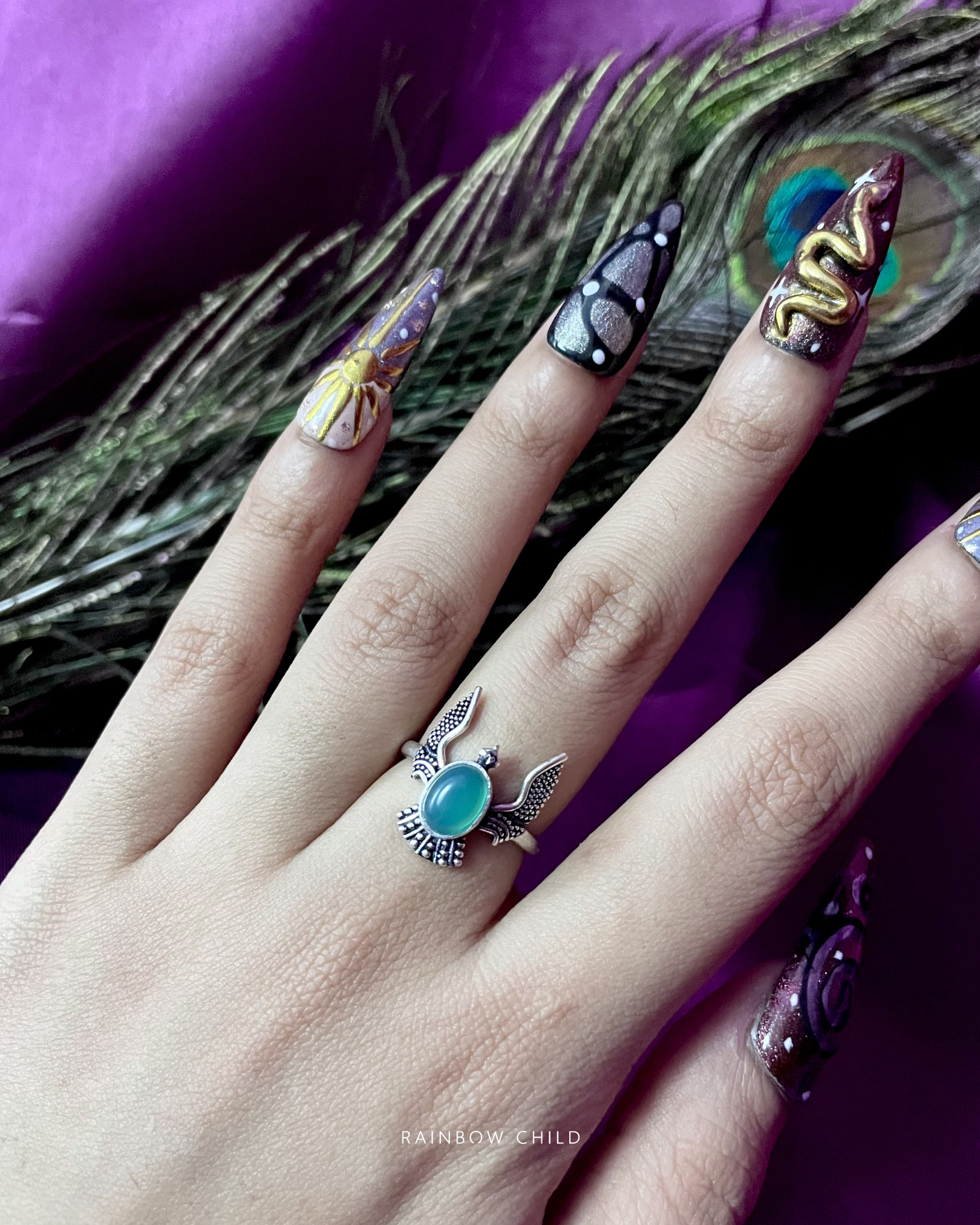 Jade Eagle Ring for Prosperity