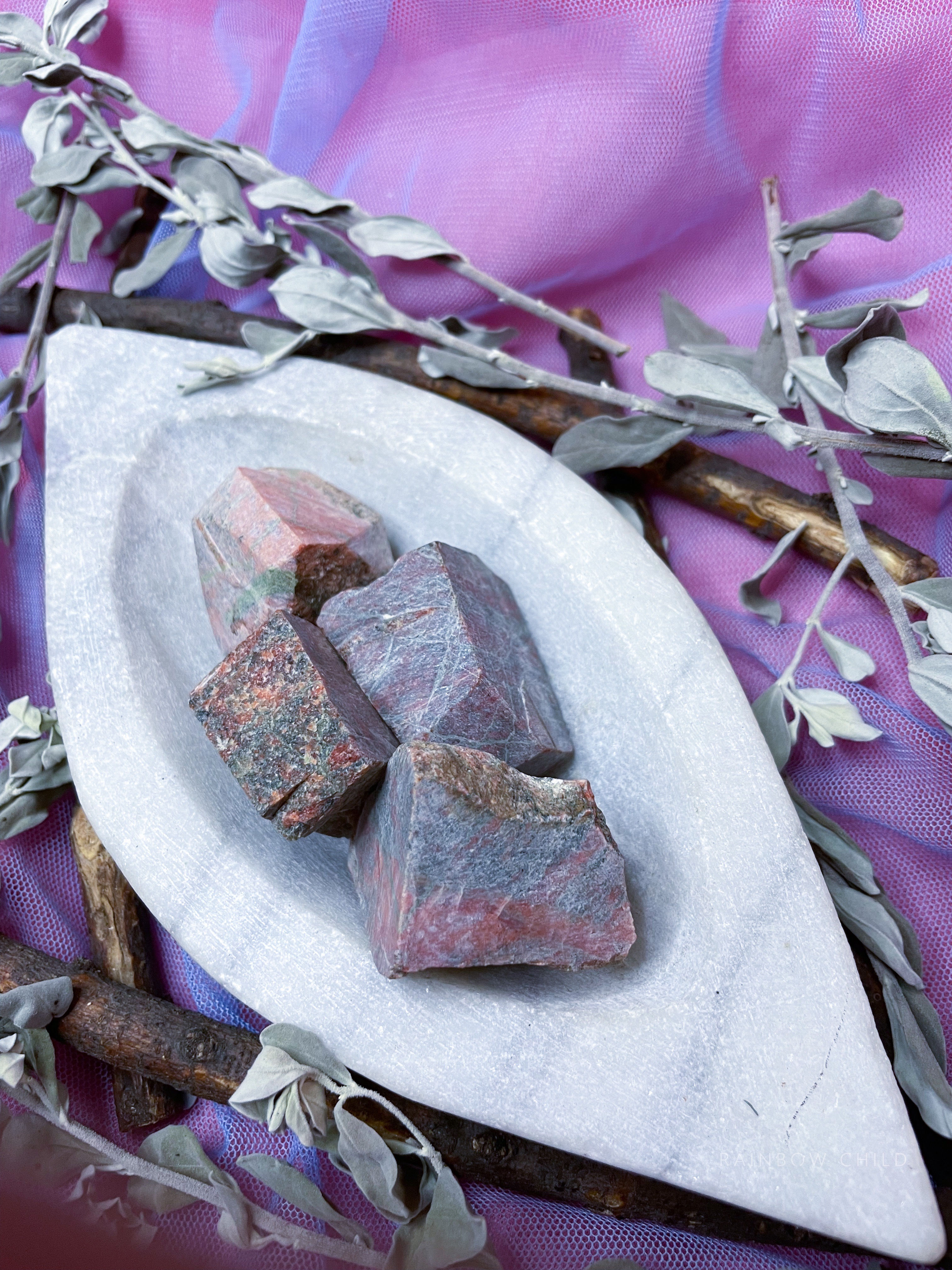 Raw Unakite (Emotional Stability and Healing)