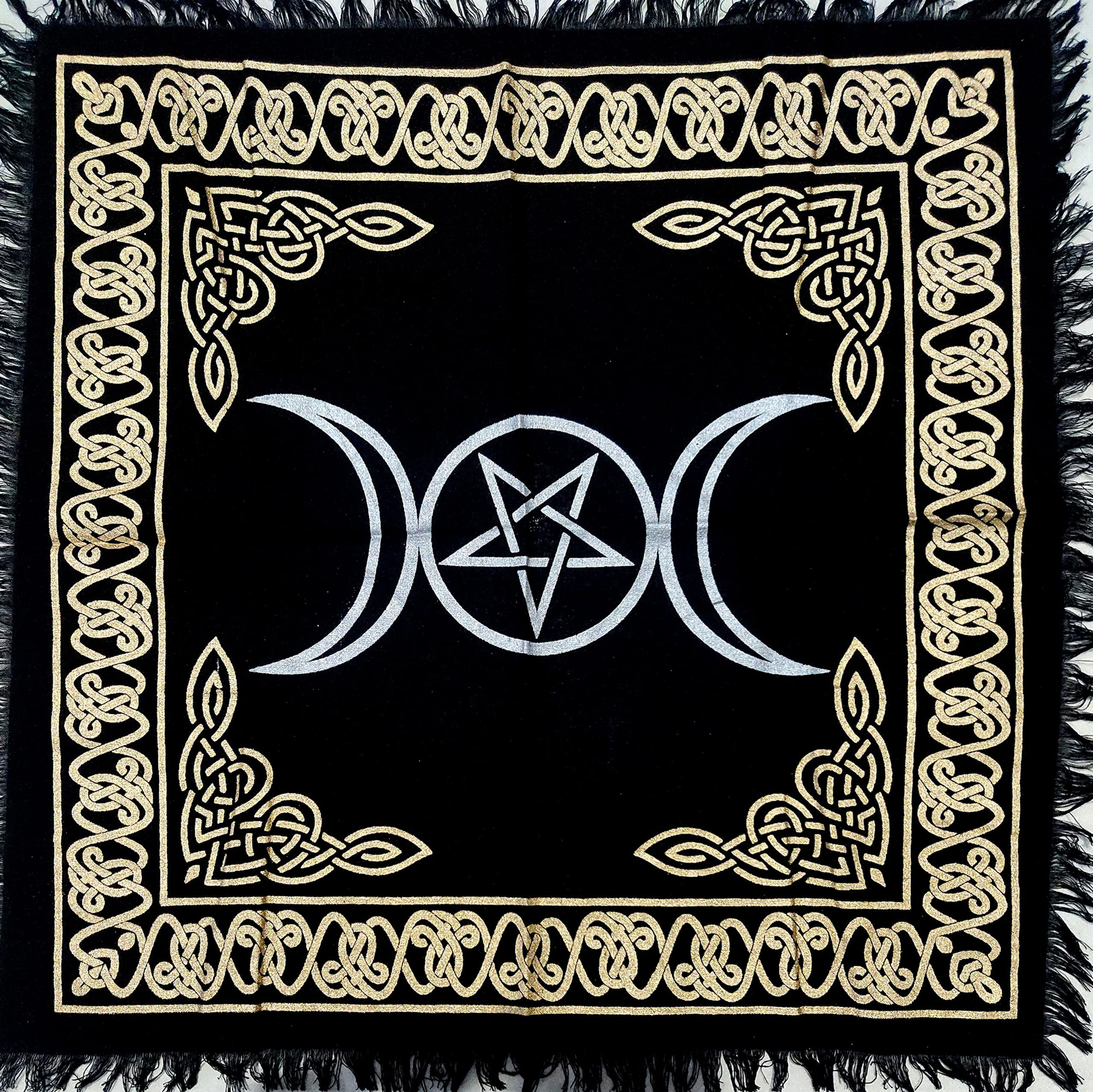 Triple Moon Goddess Altar Cloth / Tapestry