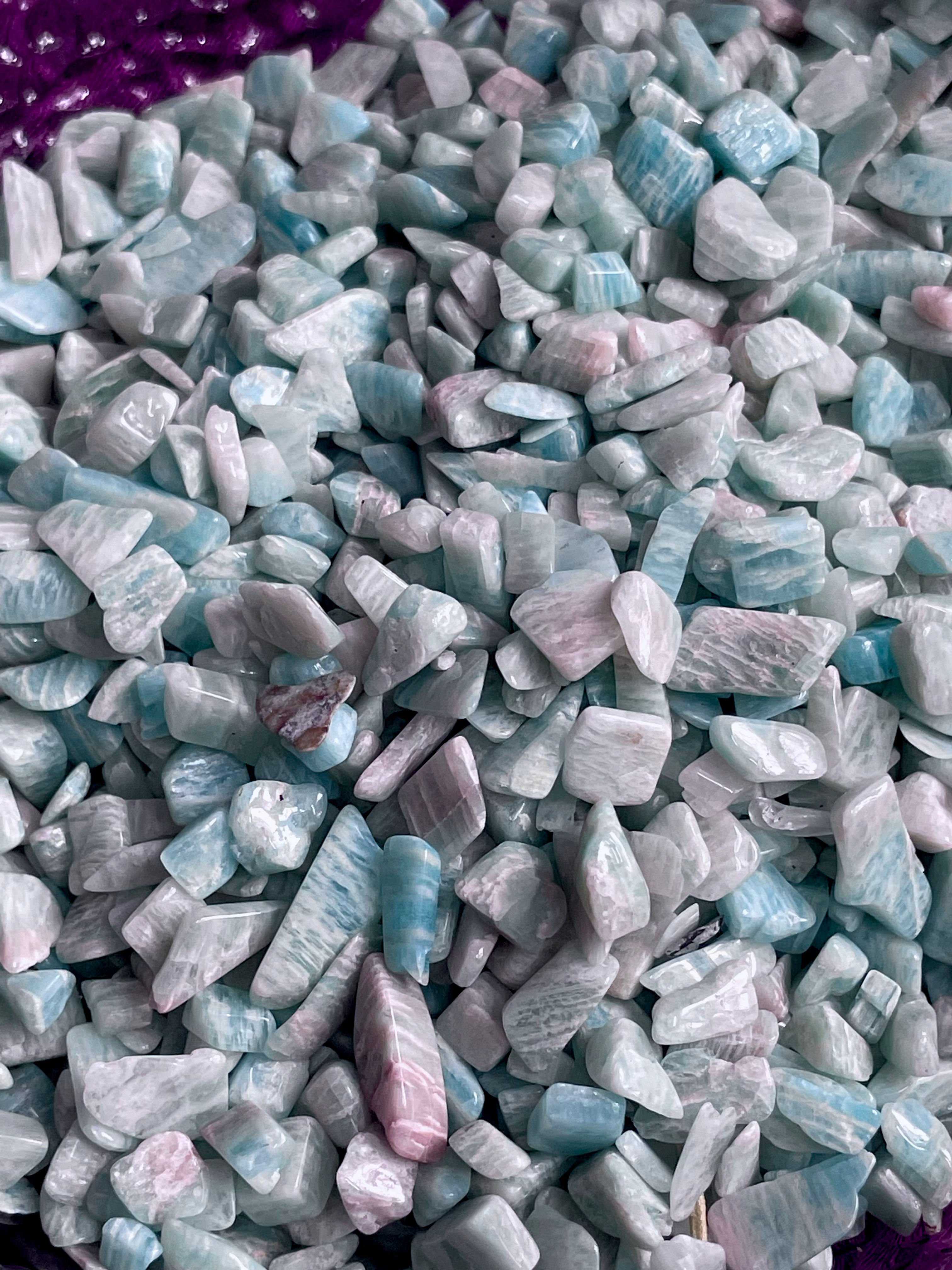 Amazonite Crystal Chips for Communication and Balance