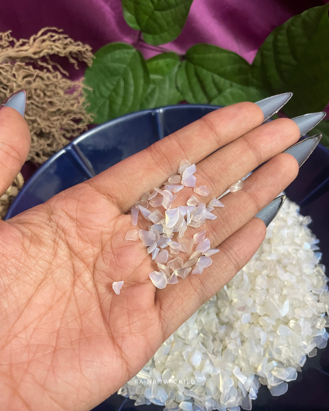Opalite Crystal Chips for Softness and Emotional Flow