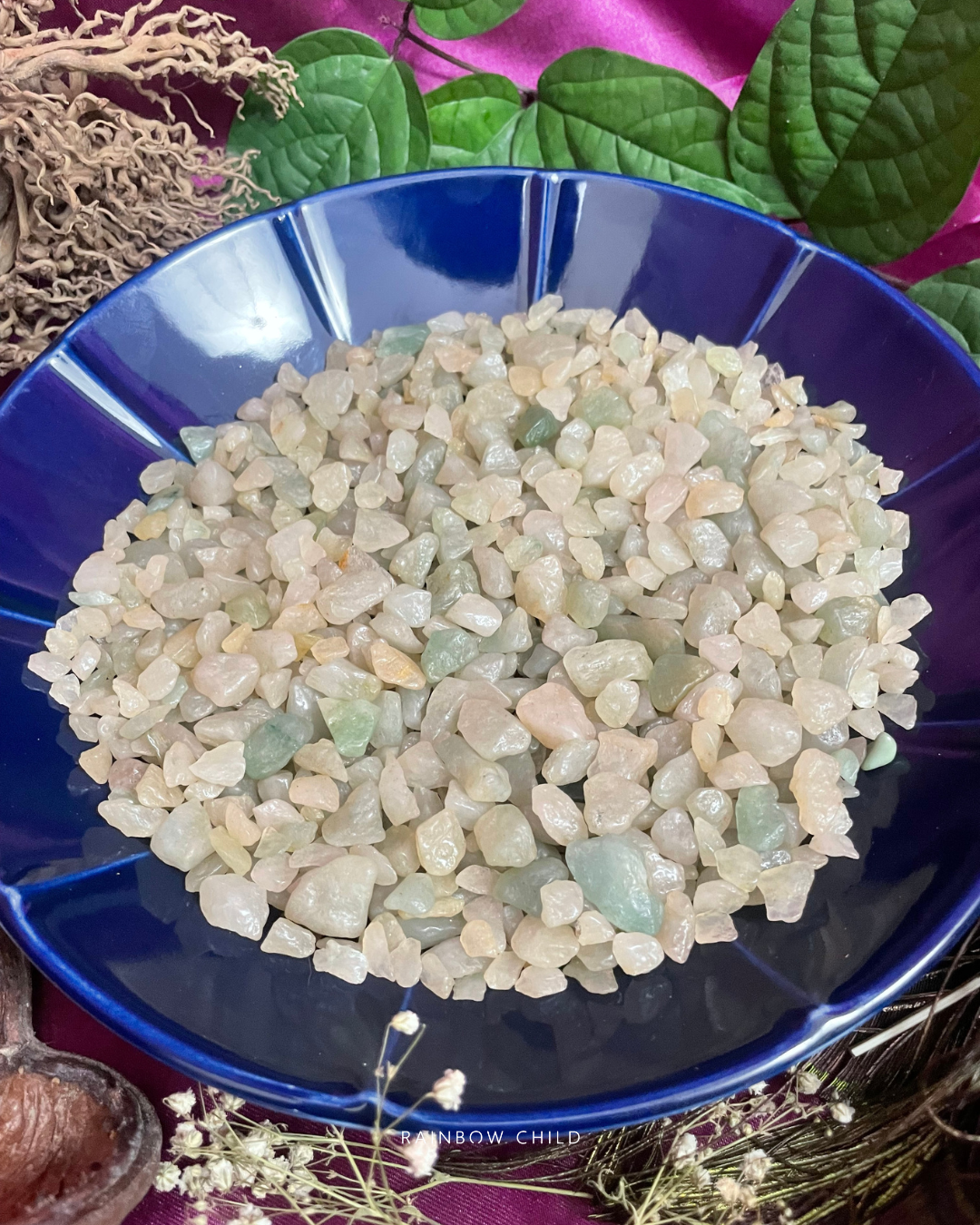 Green Aventurine Crystal Chips for Money and Growth