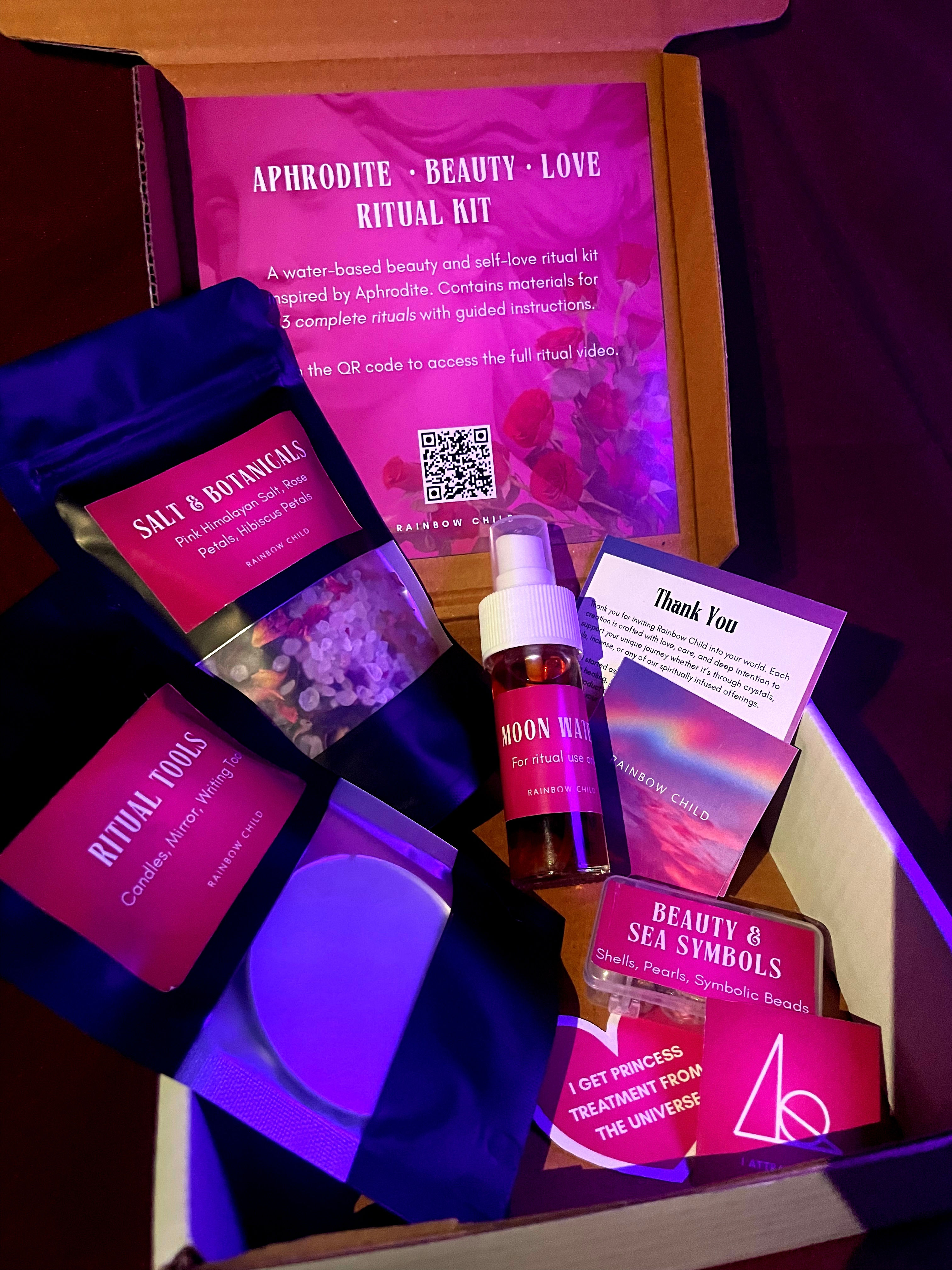 Aphrodite · Beauty · Love Ritual Kit (3 Rituals)