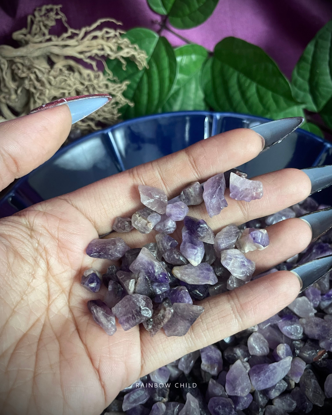 Amethyst Crystal Chips for Calm and Spiritual Clarity
