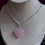 Thumbnail: Rose Quartz Heart Pendant (Love and Emotional Healing)