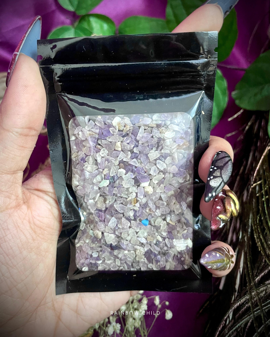 Amethyst Crystal Chips for Calm and Spiritual Clarity