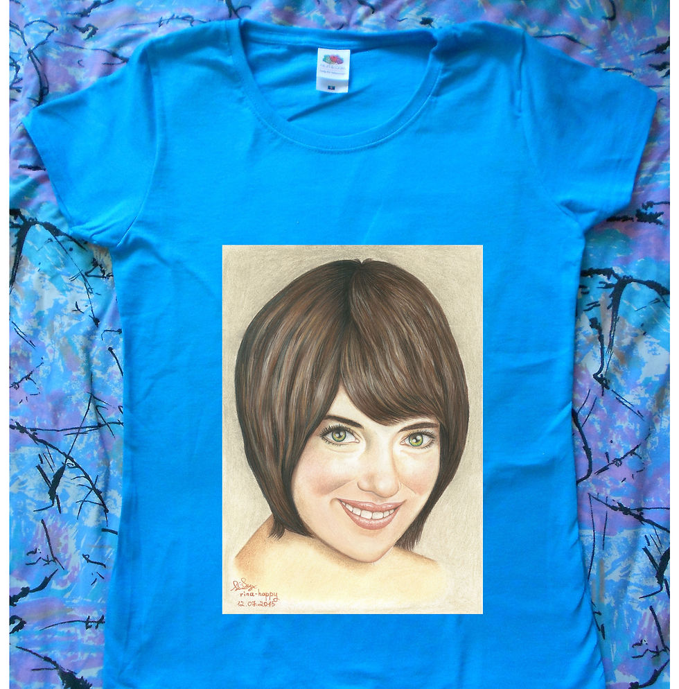 Миниатюра: Футболка с цветным портретом по фото