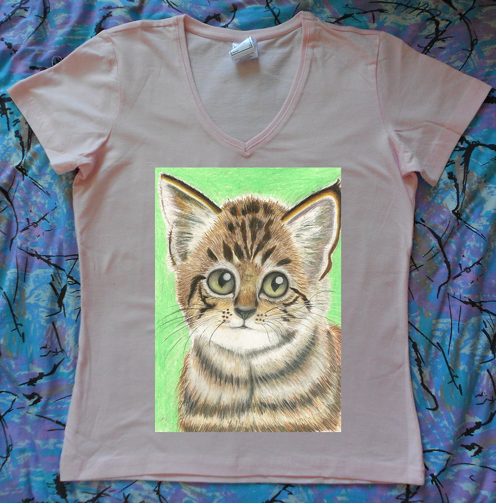 Миниатюра: Футболка с рисунком "Котёнок"
