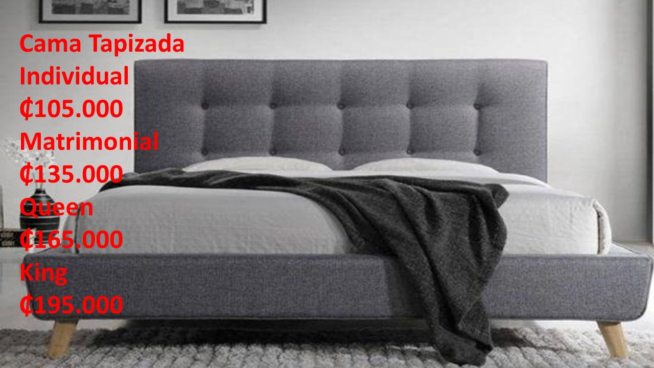 Cama tapizada