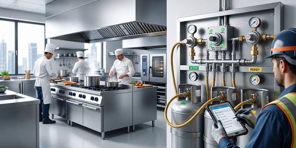 How Automatic LPG Changeover Prevents Commercial Kitchen Downtime