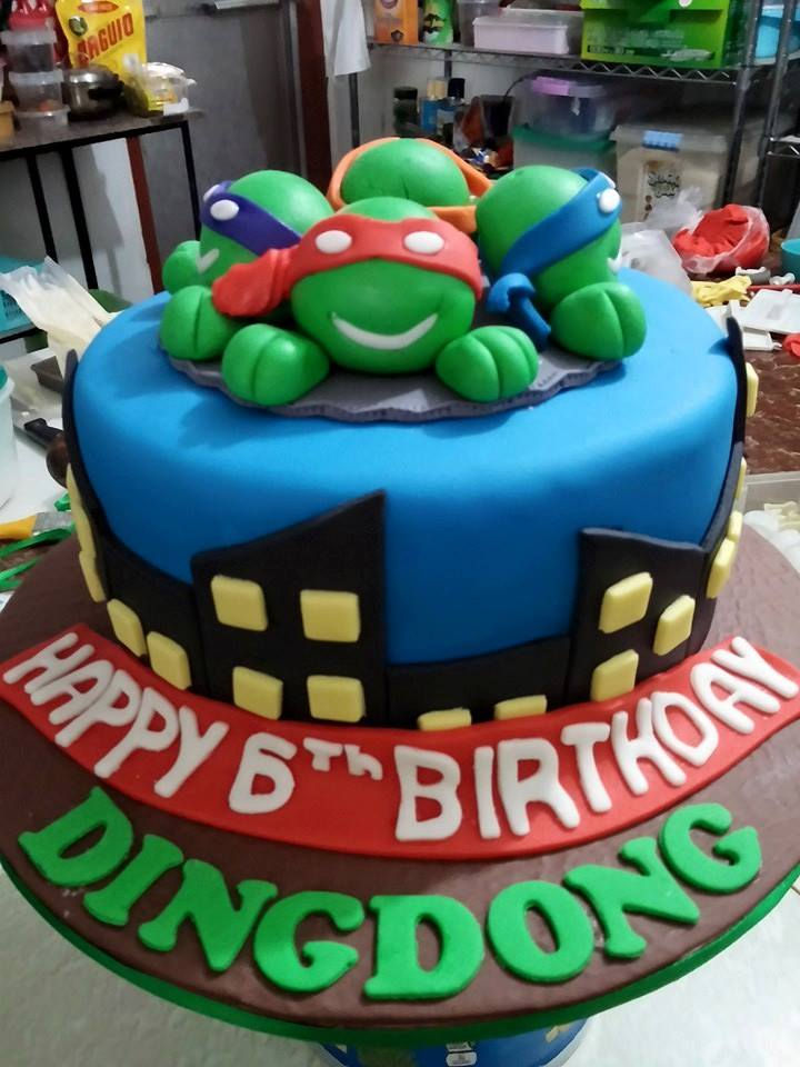 Ninja Turtle Themed Fondant Cake
