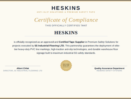 Gold Standards , Gold Partner Heskins as our Supplier